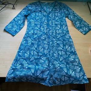 Teal Print Kurti